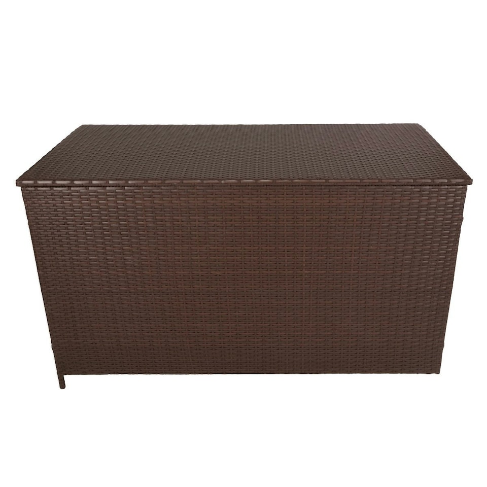 image 1 of Rattan Cushion Storage Box - Brown