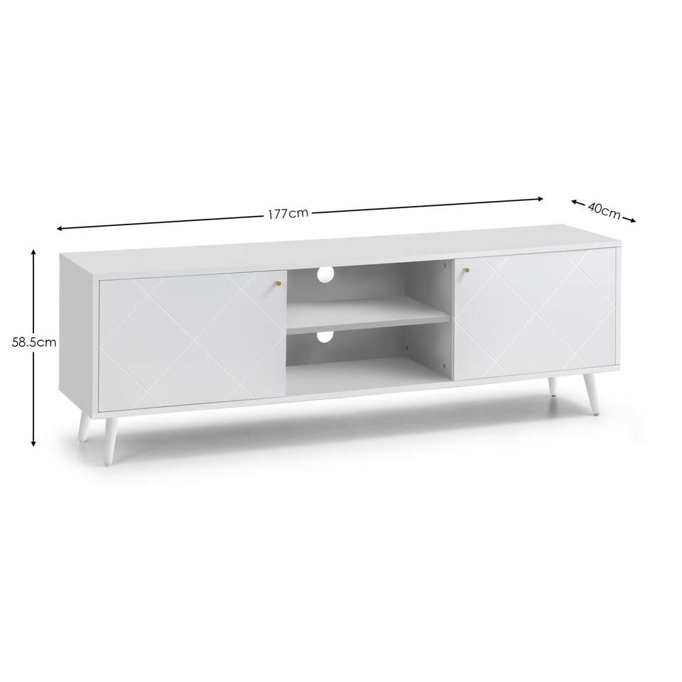 image 1 of Premium Morven TV Unit in White