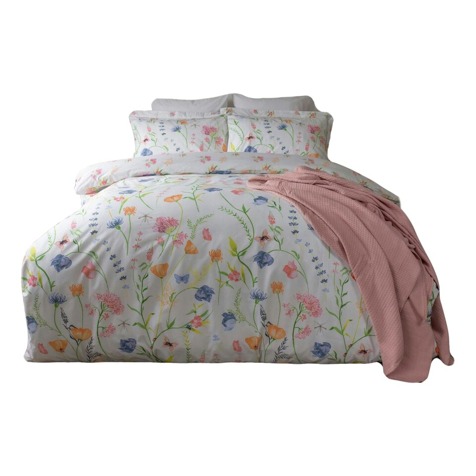 Belledorm Larissa Floral Duvet Cover Set - Multicoloured - Superking
