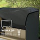image 6 of Outsunny 3 Seater Garden Swing Cover, Windproof and Anti-UV Black