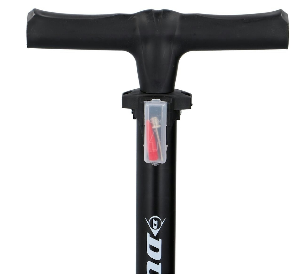 image 1 of Dunlop Bicycle Foot Pump Pressure Gauge Valve Bike Car Schrader Presta Air 12Bar