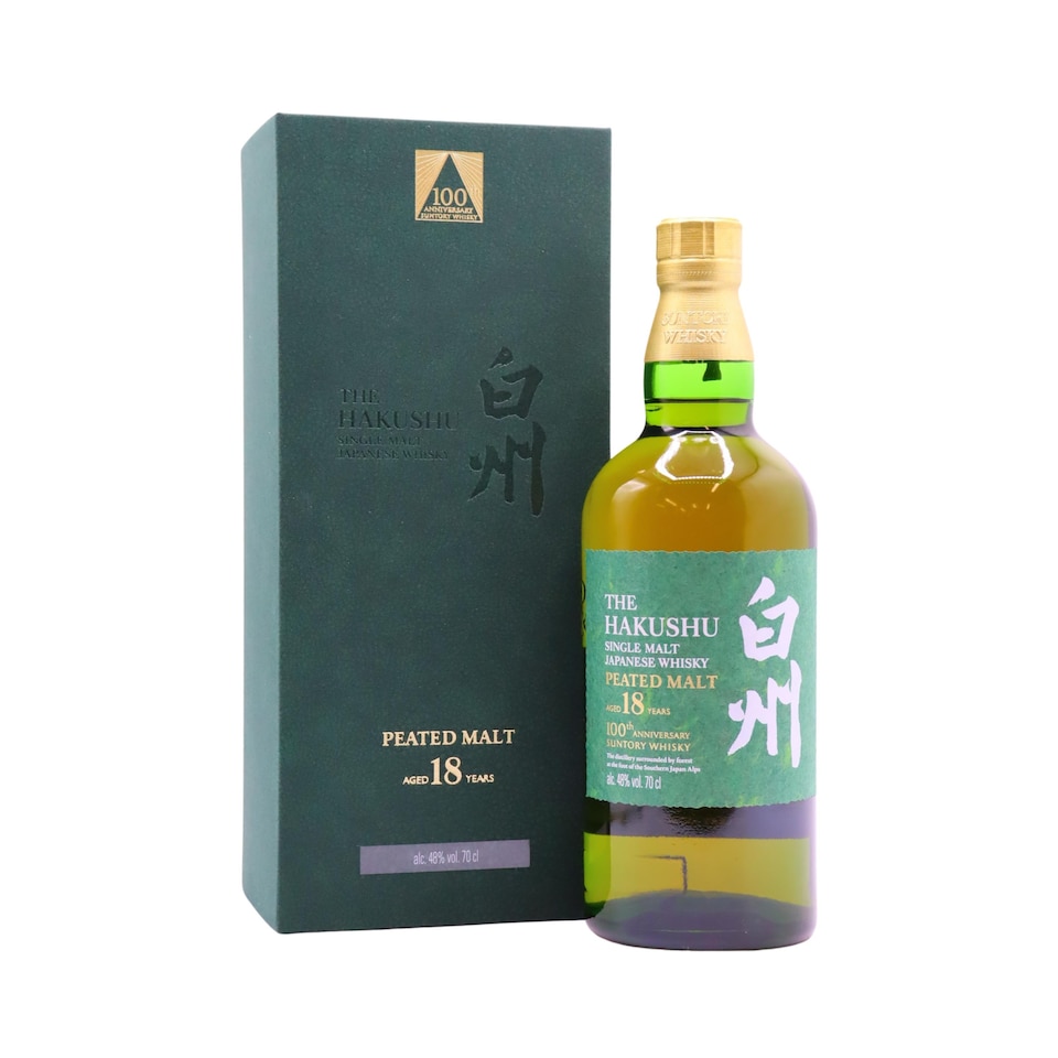 image 1 of Hakushu - Suntory 100th Anniversary Edition Single Malt Japanese 18 year old Whisky | Multi | Brilliant Gold | Hakushu - Suntory 100th Anniversary Edition Single Malt Japanese - 18 year old Whisky 70cl 43% ABV | 1