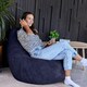 image 2 of icon Dalton Medium Beanbag Corduroy Navy Blue Blue | Blue