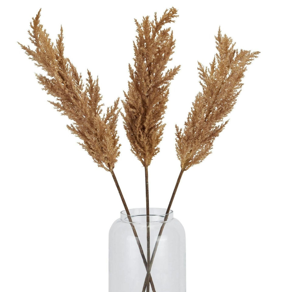 image 1 of Hill Interiors Dried Pampas Grass Artificial Flower - Taupe - One Size