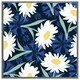 image 4 of Daisies on navy (Picutre Frame) White | XL