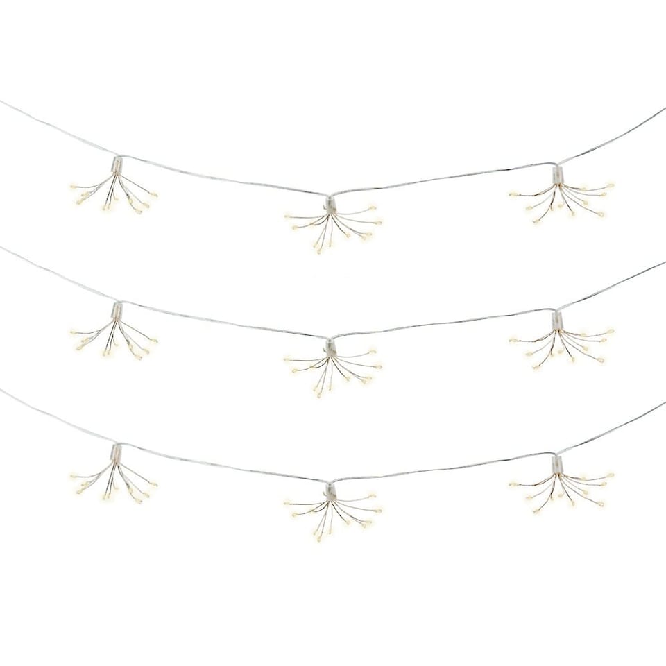 image 1 of ValueLights Firework Clear Outdoor Solar String Light