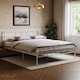 image 1 of Vida Designs Dorset 5ft King Size Bed Metal Frame, White, 150 x 200cm