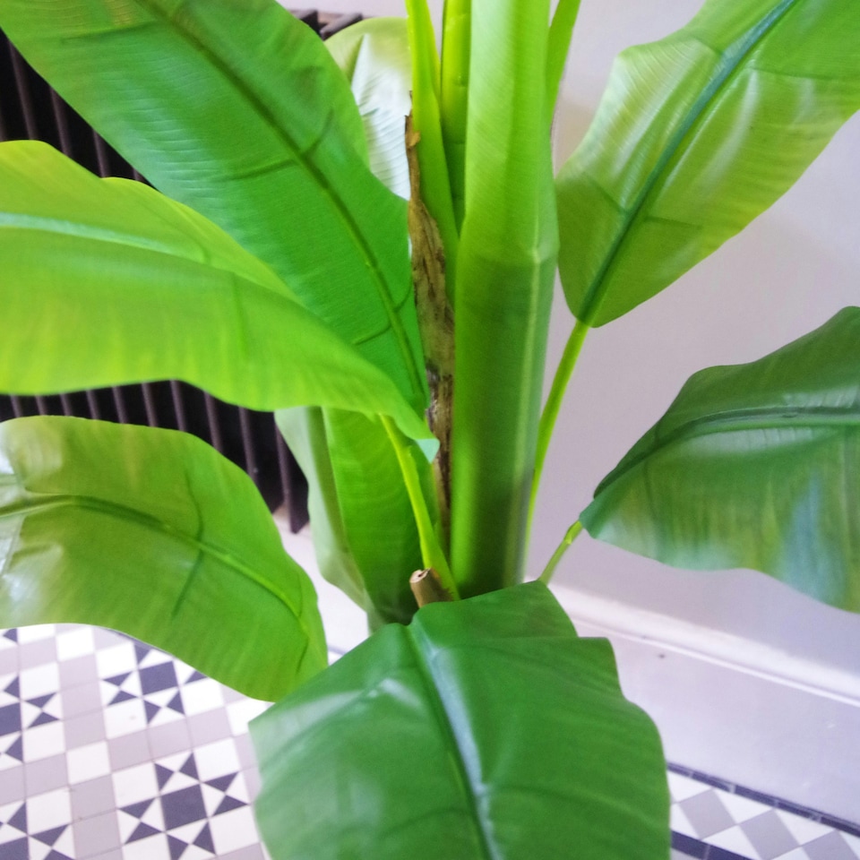 image 1 of 180cm Artificial Banana Plant Tropical Natural Tree Green | One Size