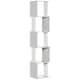 image 1 of HOMCOM Modern 5-Tier Bookshelf, Freestanding Bookcase Storage Shelving for Living Room Home Office Study, White and Light Grey