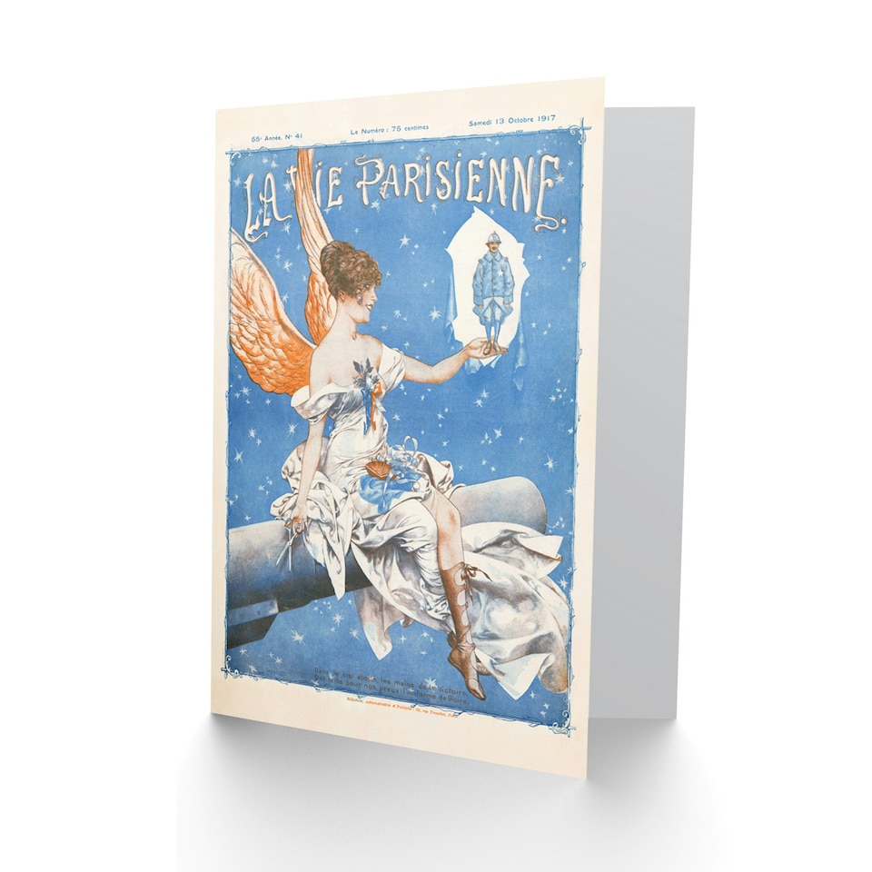 image 1 of La Vie Parisienne Stars Sky Uniform Angel France Paris Card