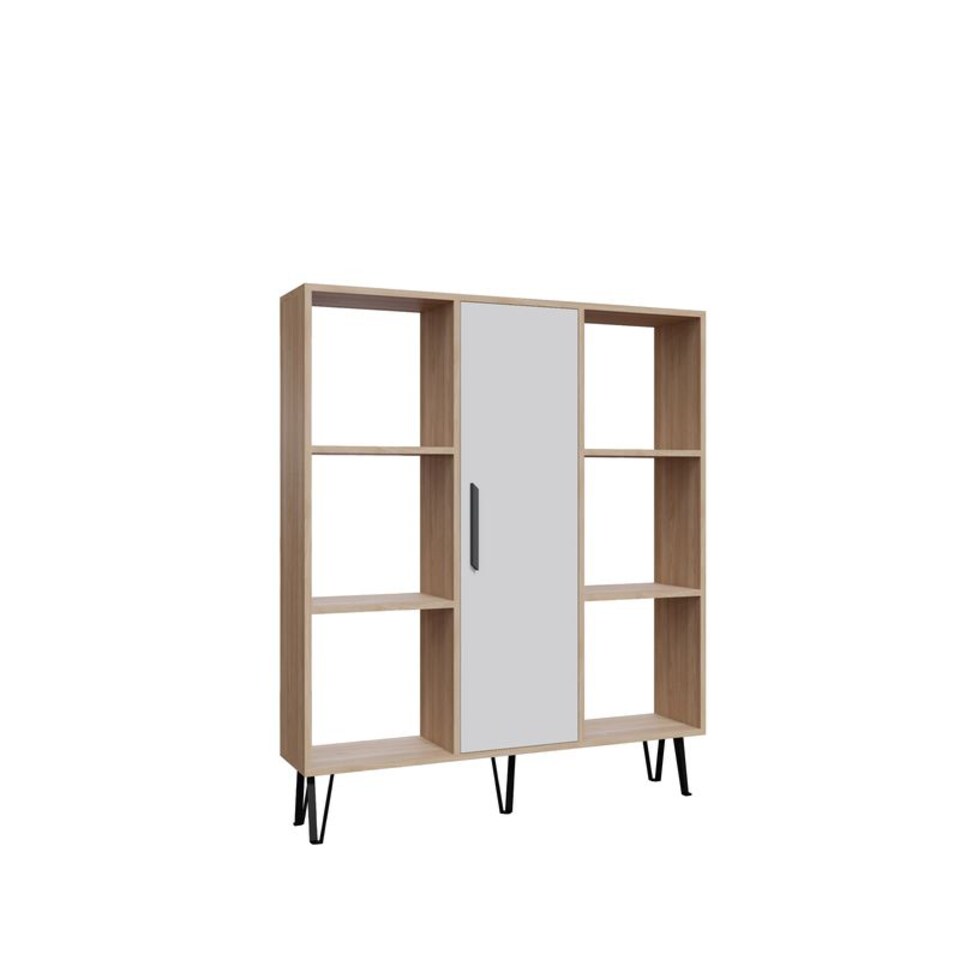 image 1 of Decorotika Peoria 6 Shelves and a Cabinet Bookcase