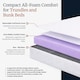 image 4 of Visco Therapy Kids Foam Mattress 10cm - Trundle & Bunk Bed, Hypoallergenic, UK Made