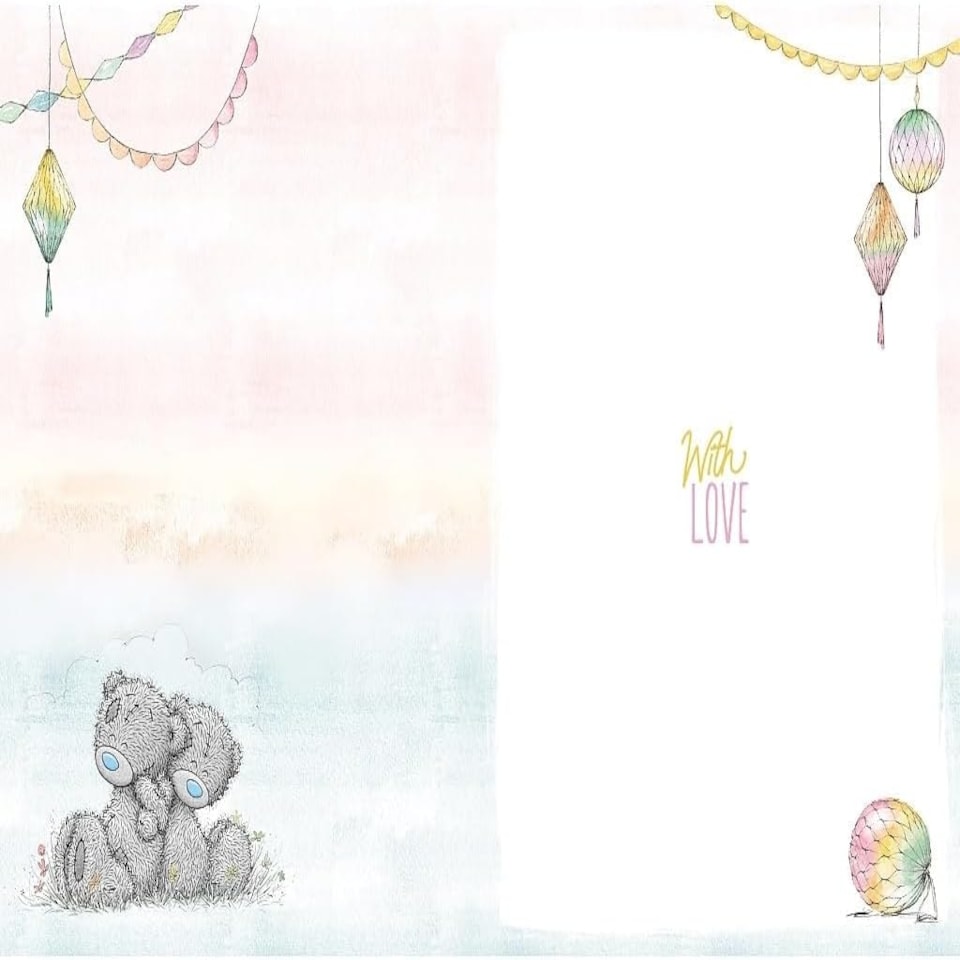 image 1 of Bear And Balloons Birthday Card