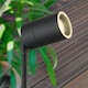 image 4 of Set of 2 Blaze - Black Outdoor Spike Lights Black | Clear