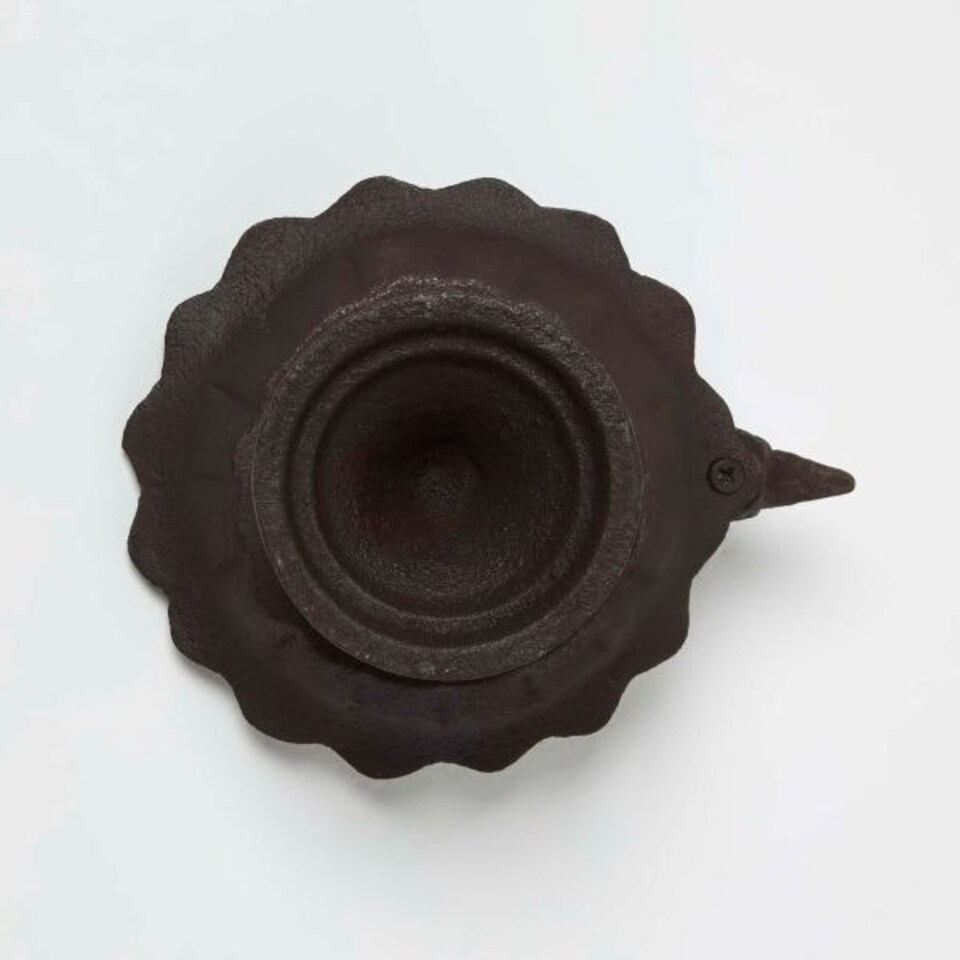 image 1 of Homescapes Cast Iron Decorative Round Bird Bath with Bird Decoration