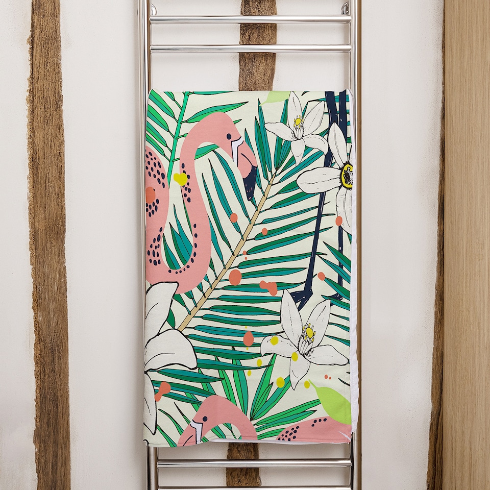 image 1 of palm leaves Designer Bath Towel | Multi