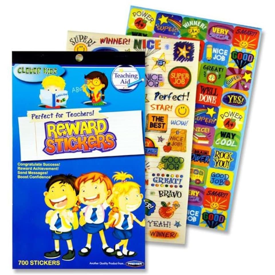 image 1 of Book of 700+ Teachers Reward Stickers by Clever Kidz