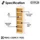 image 7 of 6 Tier Beech Wooden CD DVD Game Book Shelf Storage Tower Rack - Fits 102 CDs