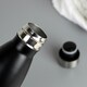 image 6 of Personalised Initials Black Metal Insulated Drinks Bottle