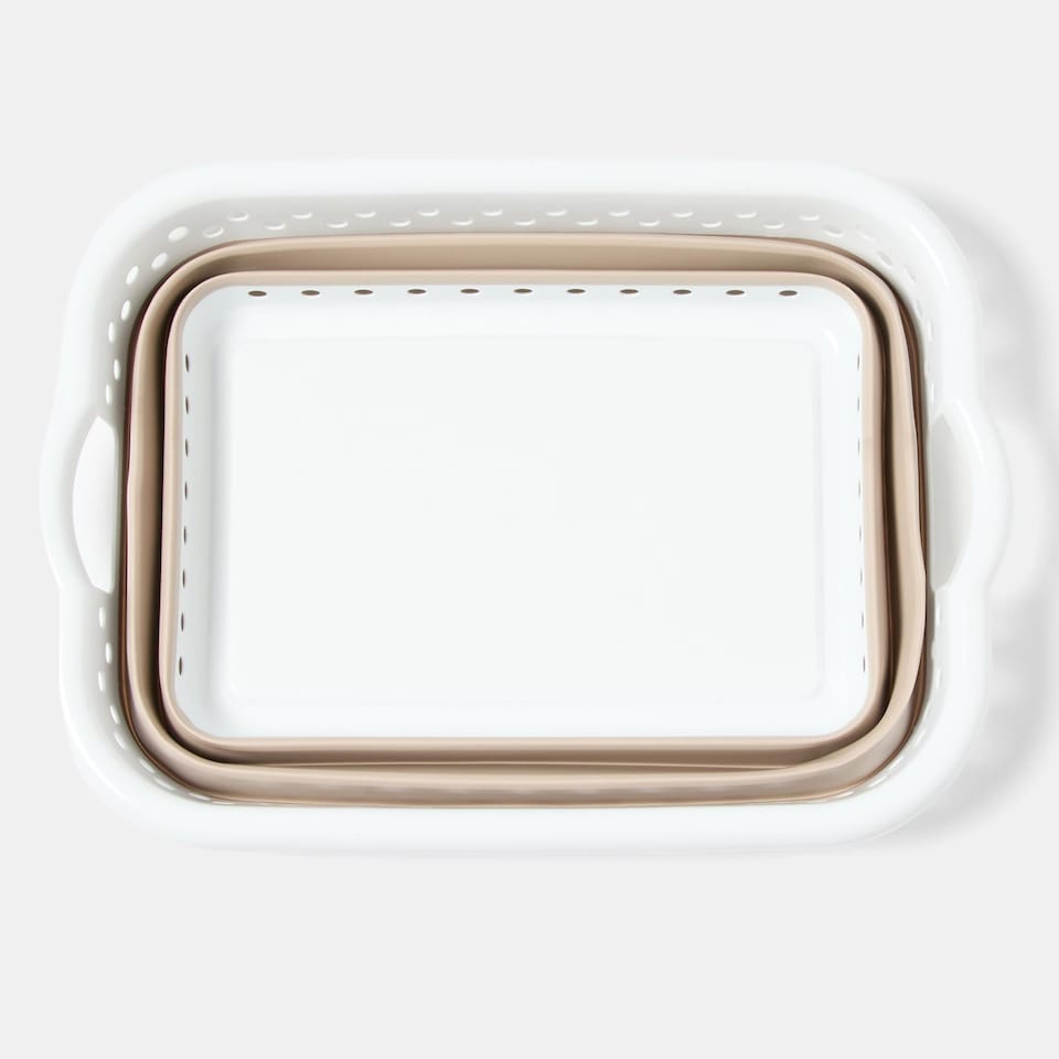 image 1 of OHS Collapsible Laundry Basket Folding Washing Clothes Storage