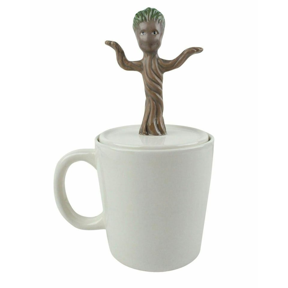 Guardians Of The Galaxy Dancing Baby Groot Mug - White/Brown - One Size