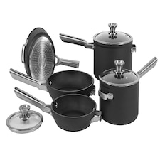 Ninja C55000UK ZEROSTICK Stackable 5-Piece Pan Set