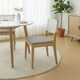 image 2 of Foam Seat Pad with Ties Comfortable Chair Cushion for Dining, Kitchen Garden Seating | Grey