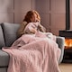 image 2 of Silentnight Luxury Heated Throw, Blush | Pink | Blush | One Size | 1