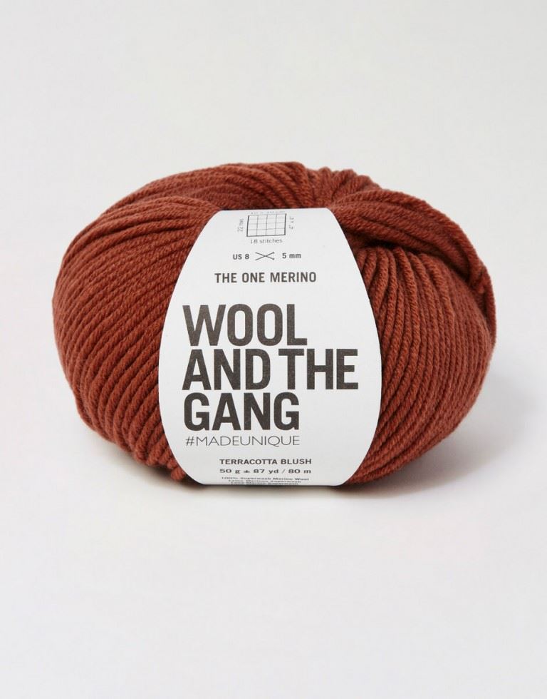 Wool and the Gang Orange The One Merino Aran Yarn For Crochet, Knitting - per 50 gram ball
