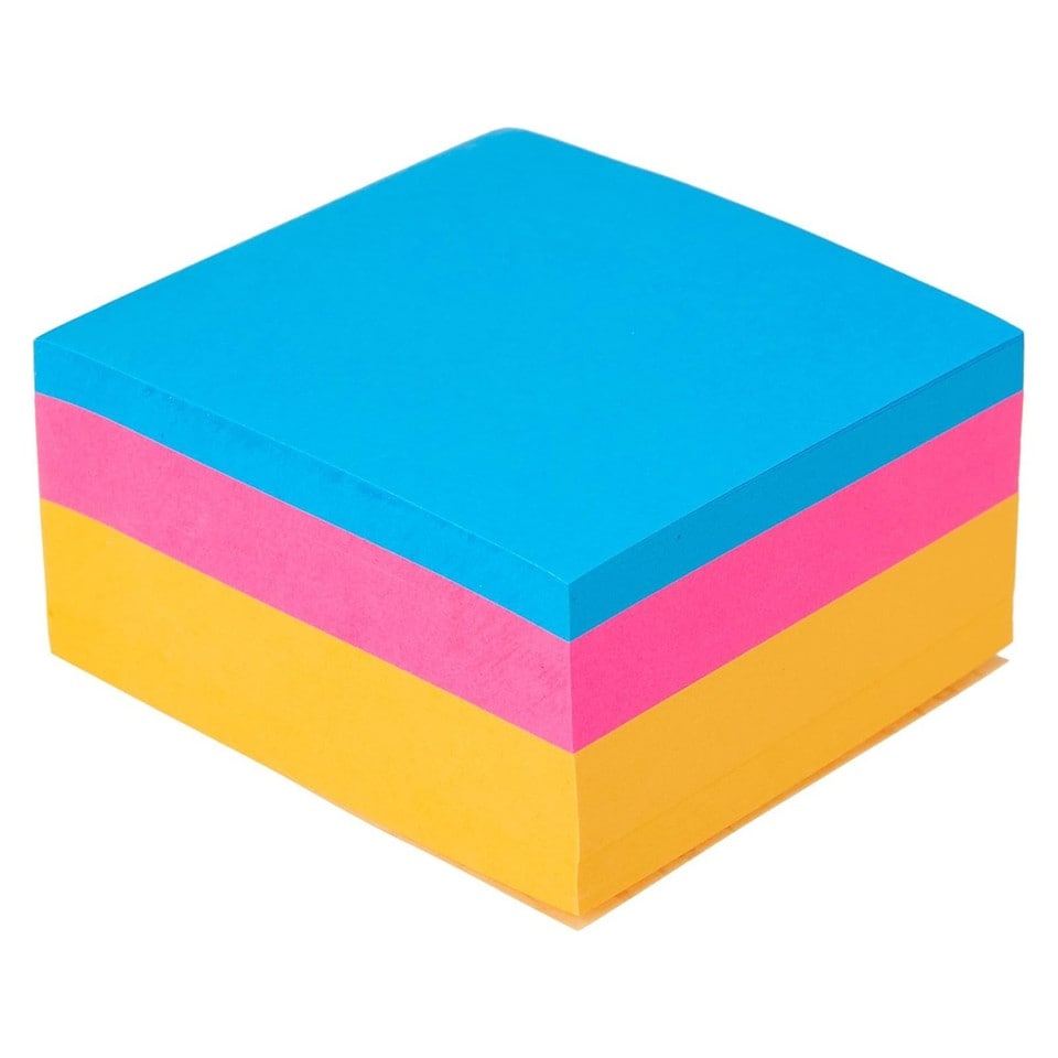 image 1 of 400 Assorted Neon Bright Post-it Sticky Notes Reminder Memo Pads Pack 76X76mm