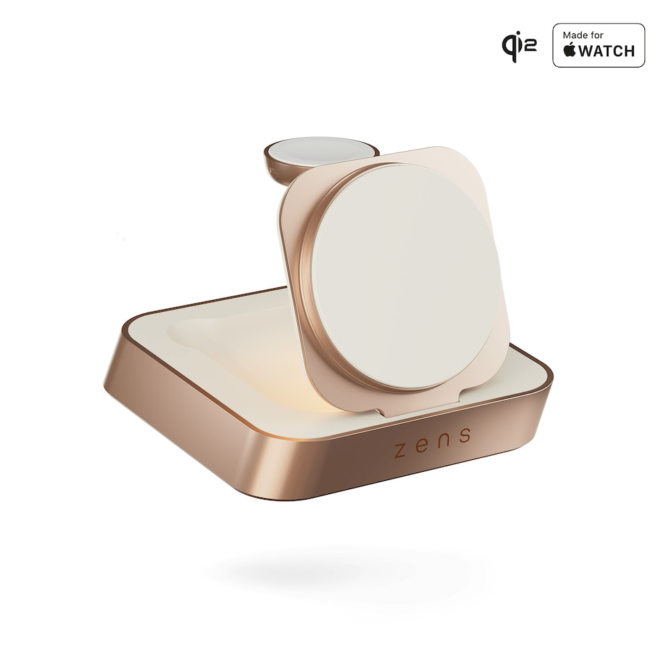 image 1 of Zens Nightstand Magnetic Wireless Charger Pro 2 (incl. Wall Charger) - copper