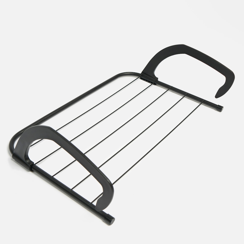 image 1 of OHS Over Radiator Clothes Airer Foldable Clothes Towel Rail Holder Rack Dryer Hanger