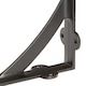 image 2 of Hammer & Tongs Iron Shelf Bracket - D205mm - Black