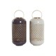 image 1 of Candleholder DKD Home Decor Beige Aluminium 24 x 24 x 57 cm Light mauve (2 Units) N/A