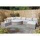 image 1 of 8 Seater Multifunction Flat Wicker Weave Garden Sofa Set