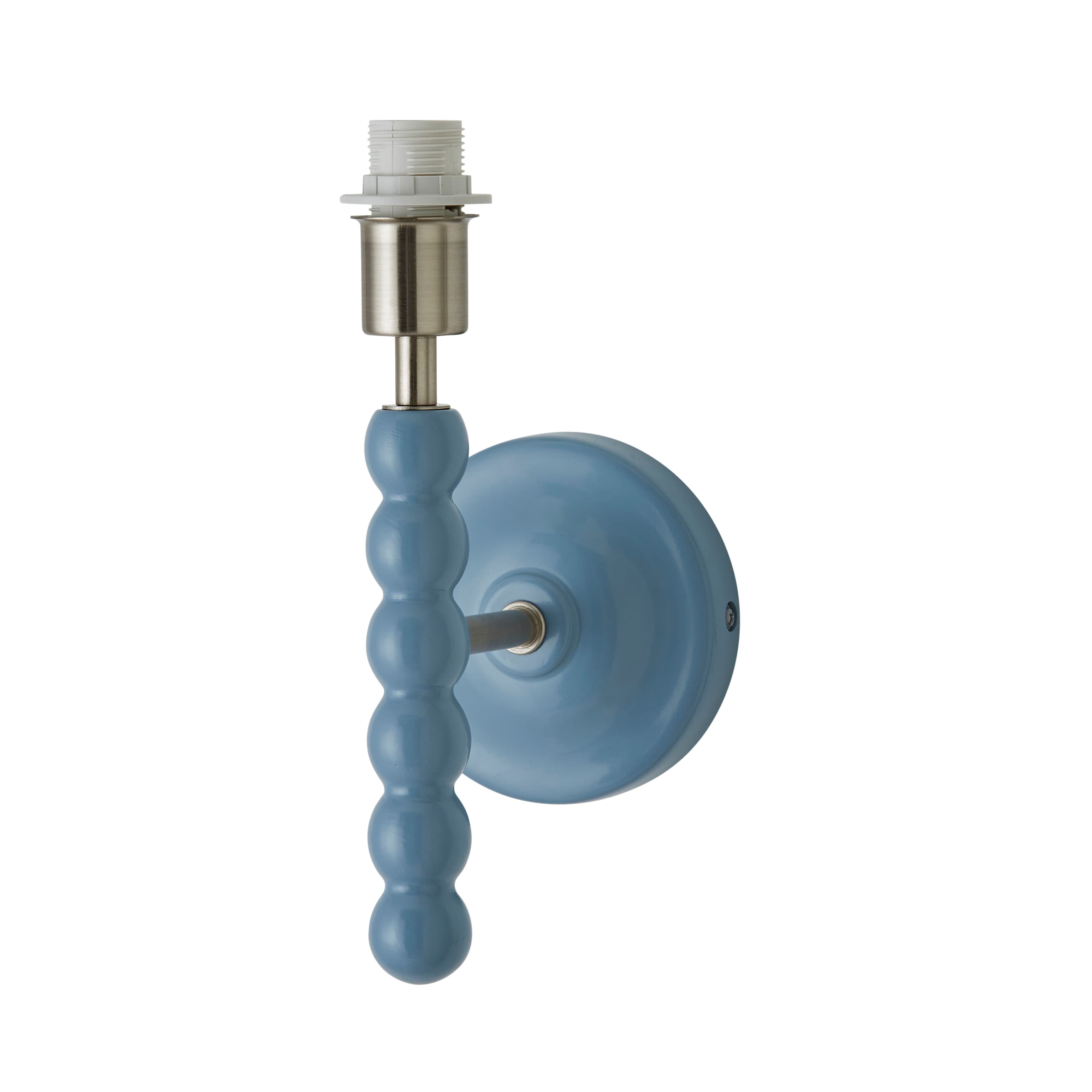 ValueLights Bobbins Pastel Bobble Style Wall Light Base in Pale Blue