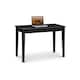 image 2 of Black Free-Standing Table with 2 Drawers | Black | Black