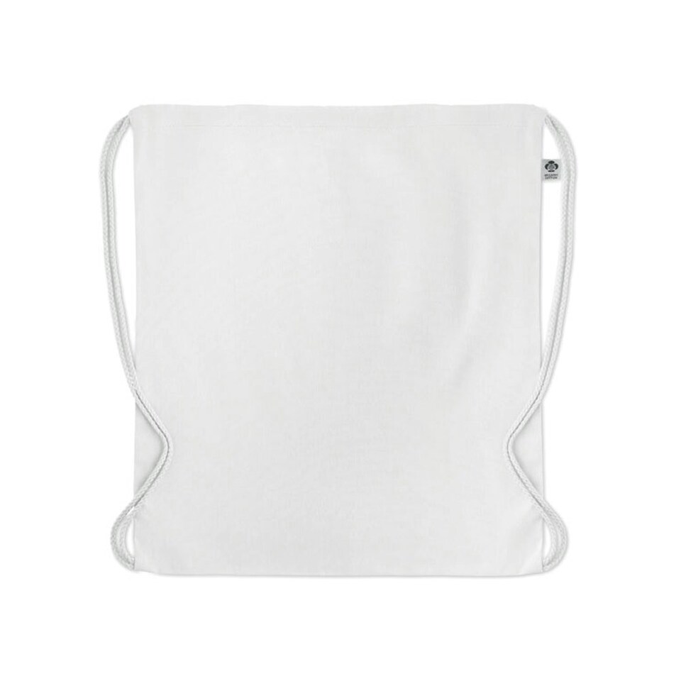 image 1 of MidOcean Yuki Organic Cotton Drawstring Bag - White - One Size White