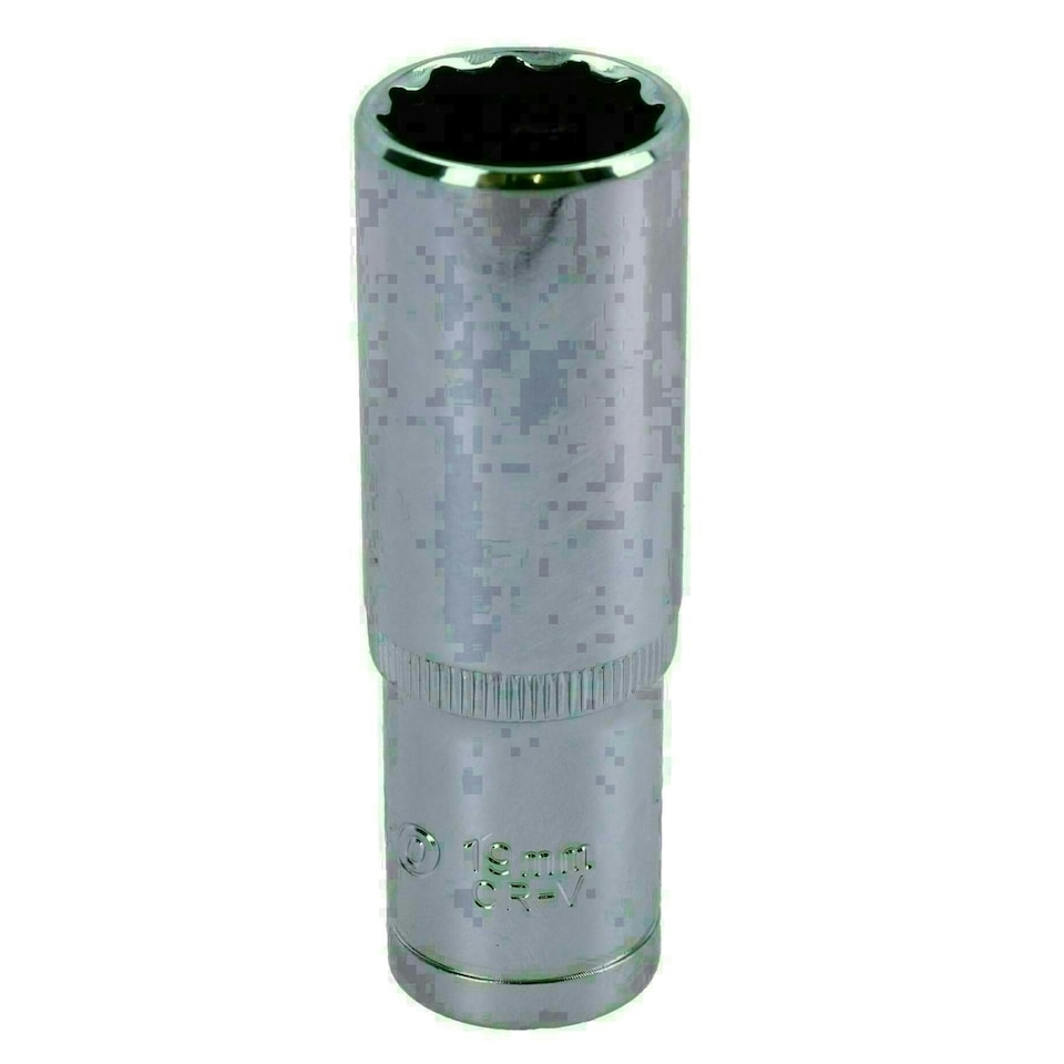 image 1 of 19mm 1/2in Drive Double Deep Long Reach Metric Socket 12 Point Sided Bi-hex