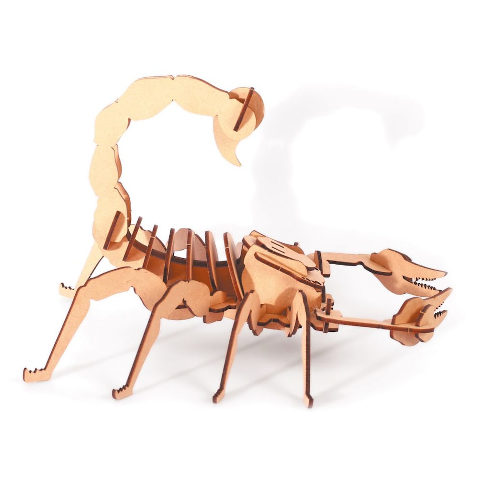 image 1 of 3D Wooden Model Kit Scorpion - Craft Gifts for 8 yrs