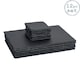 image 1 of Argon Tableware 12 Piece Square Slate Placemats & Coasters Set - Place Mats Coasters Stone Placemats Slate Placemats & Coasters Grey