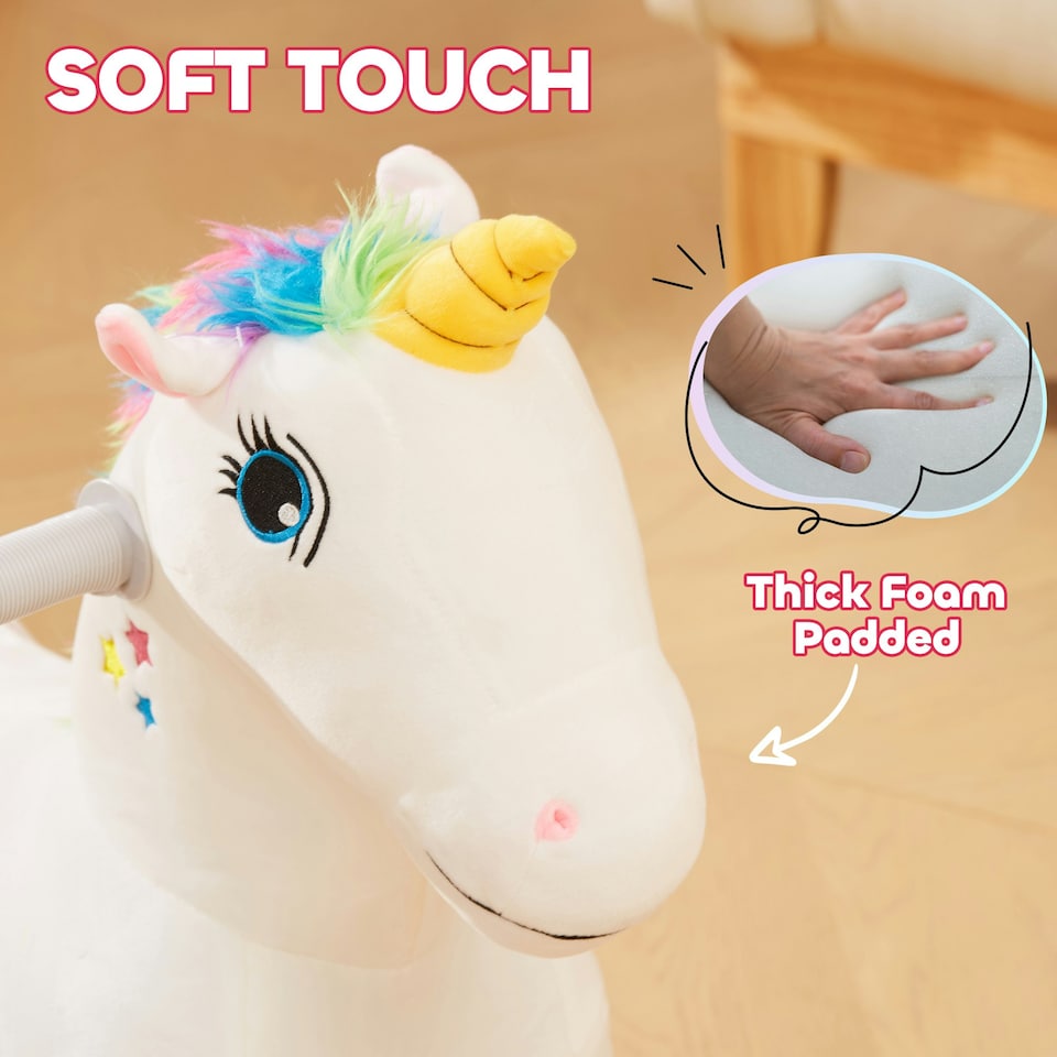 image 1 of AIYAPLAY 6V Electric Ride on Unicorn with Music