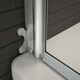 image 7 of 800x1400mm 180 Pivot Shower Bath Screen Tempered Glass Door Panel  With Towel Rail Chrome