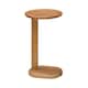 image 1 of Nora C-Shaped Solid Mango Wood Sofa Side Table for Living Room
