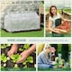 image 10 of Outsunny Greenhouse Plants Foil Tomato Vegetable House W 2 Windows White