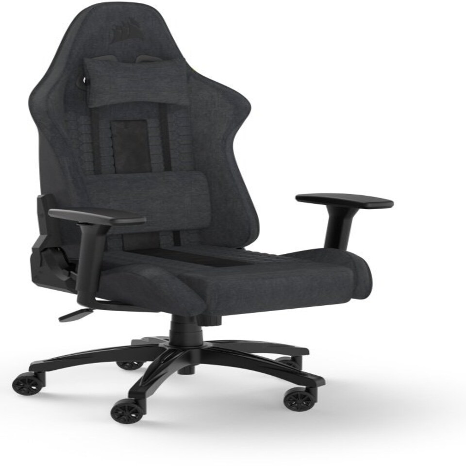image 1 of Corsair TC100 Relaxed Gaming Chair - Grey & Black