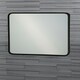 image 1 of Showerdrape Shoreditch Square Wall Mounted Black Framed Bathroom Mirror 40 x 40cm