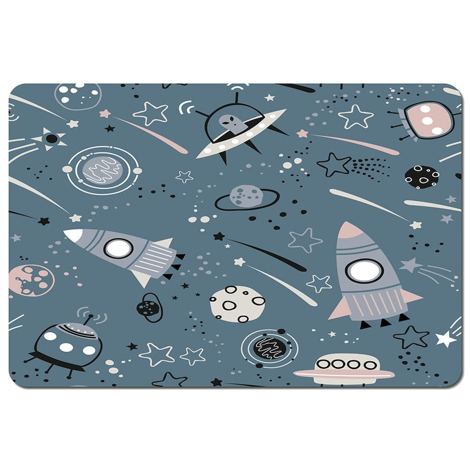 image 1 of spaceships and planets with stars (Placemat & Coaster Set)