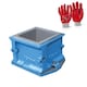 image 1 of Pegdev Concrete Test Cube Mould 150mm – 4-Part Slump Strength Test with Gloves