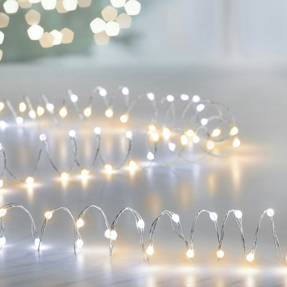 image 1 of Premier UltraBrights Lights 400 LED Warm White 20m Silver / White & Warm White LEDs